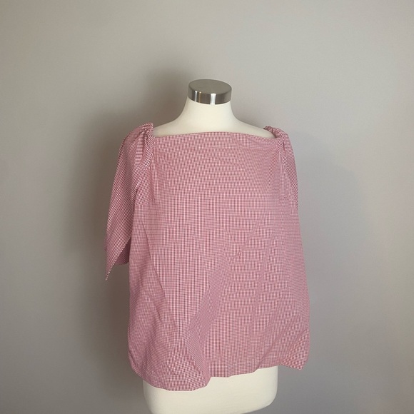 💥MAKE ME AN OFFER💥 NWTs Banana Republic Gingham Blouse - Picture 6 of 9